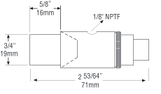 微型氣動(dòng)風(fēng)機(jī)38044安裝尺寸